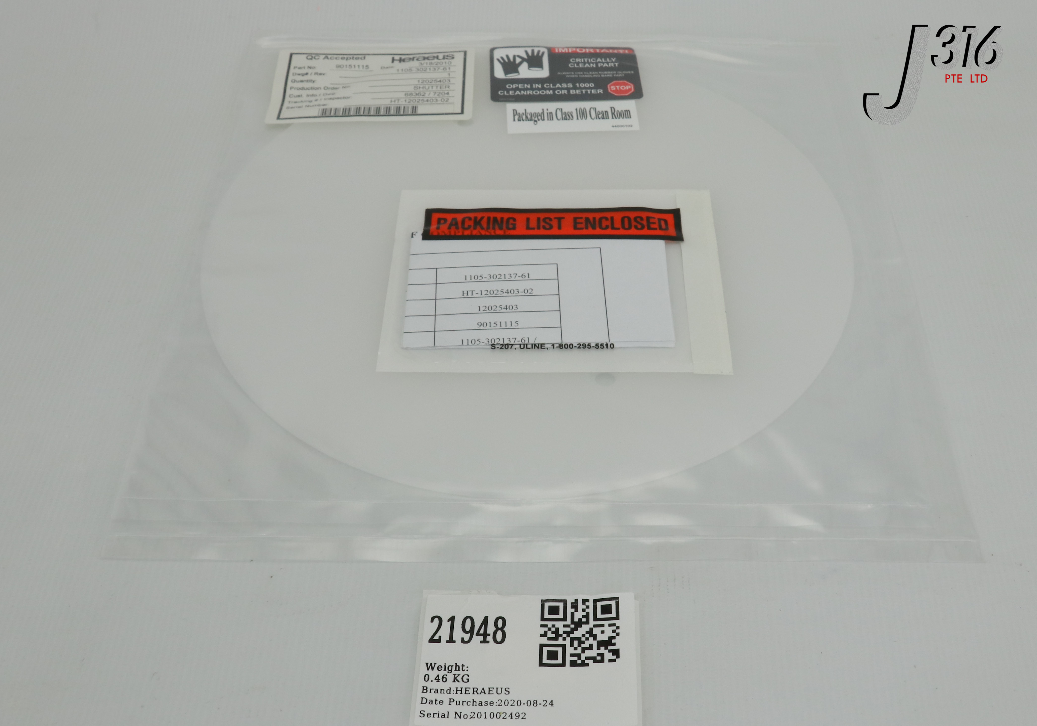 21948 HERAEUS SHUTTER, 11